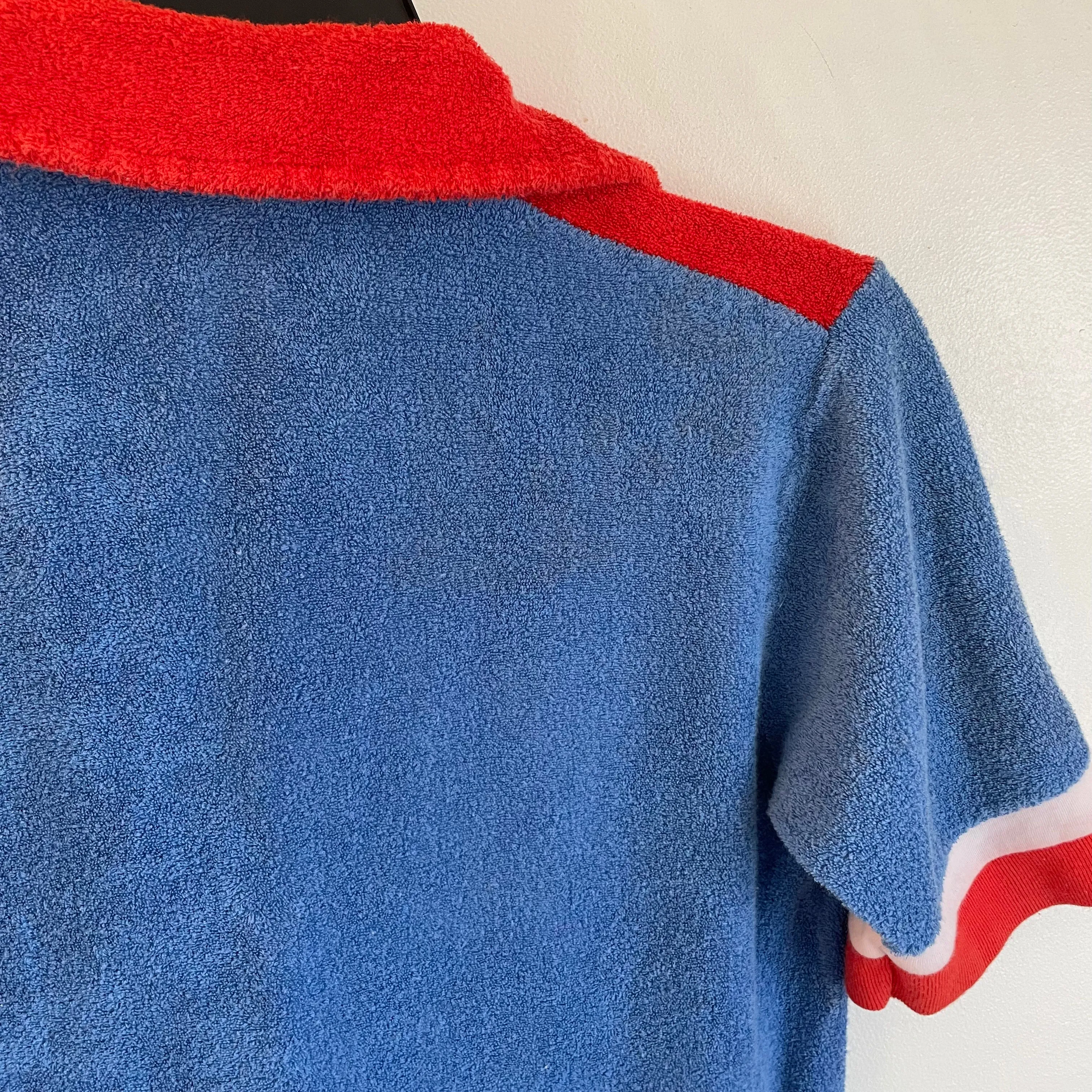 Vintage Sears Unisex Terry Cloth Shirt // Size Men's Small // (HT2311)