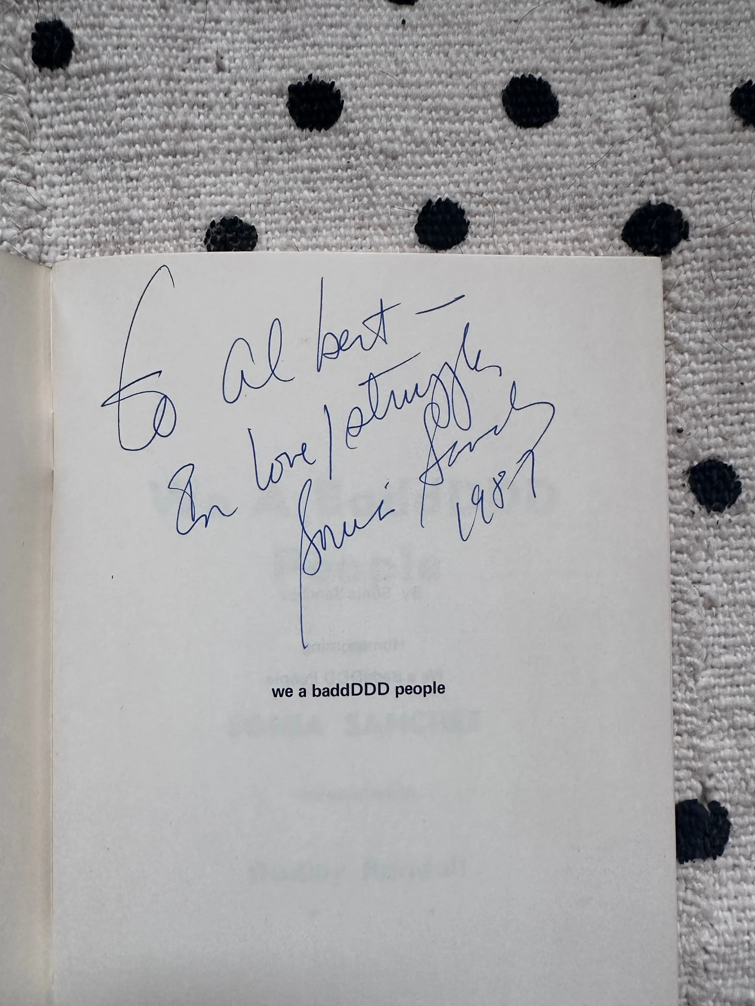 Vintage SIGNED "We A BaddDDD People" by Sonia Sanchez (First Edition, 1973)
