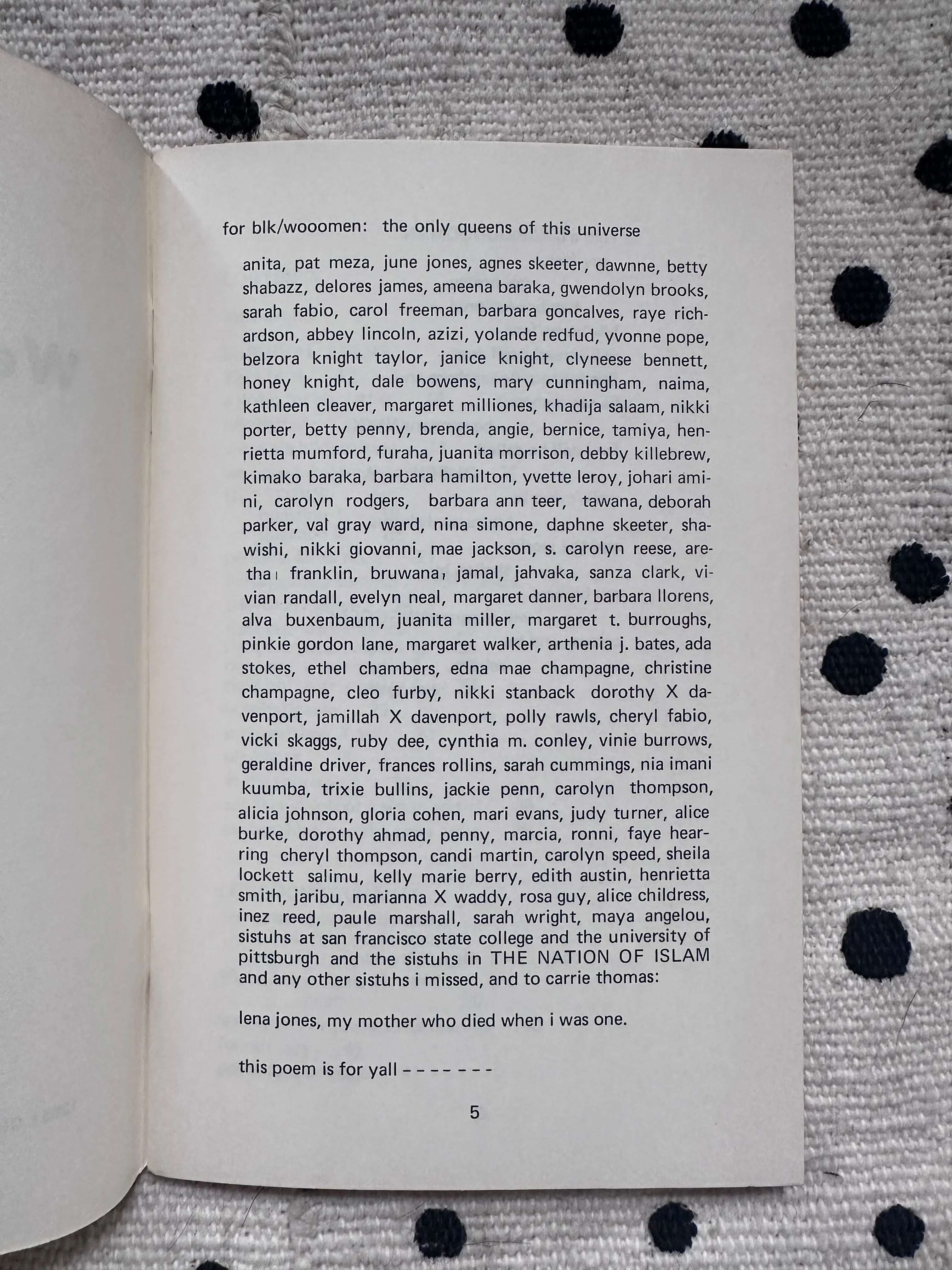 Vintage SIGNED "We A BaddDDD People" by Sonia Sanchez (First Edition, 1973)