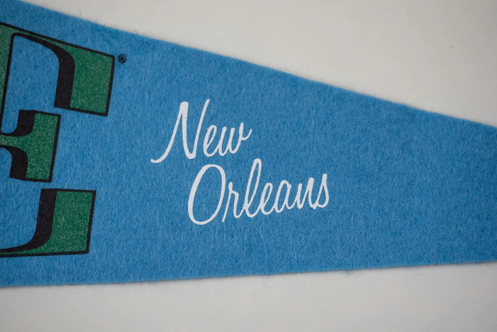Vintage Tulane Green Wave Logo Pennant