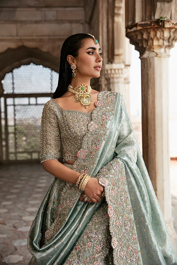 Walima Dress in Bridal Lehenga Choli Dupatta Style