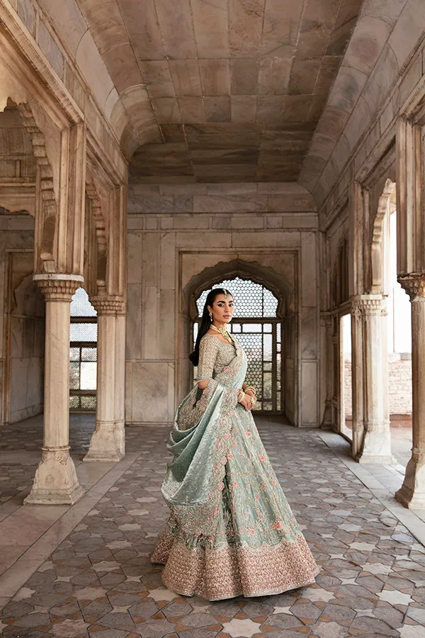 Walima Dress in Bridal Lehenga Choli Dupatta Style
