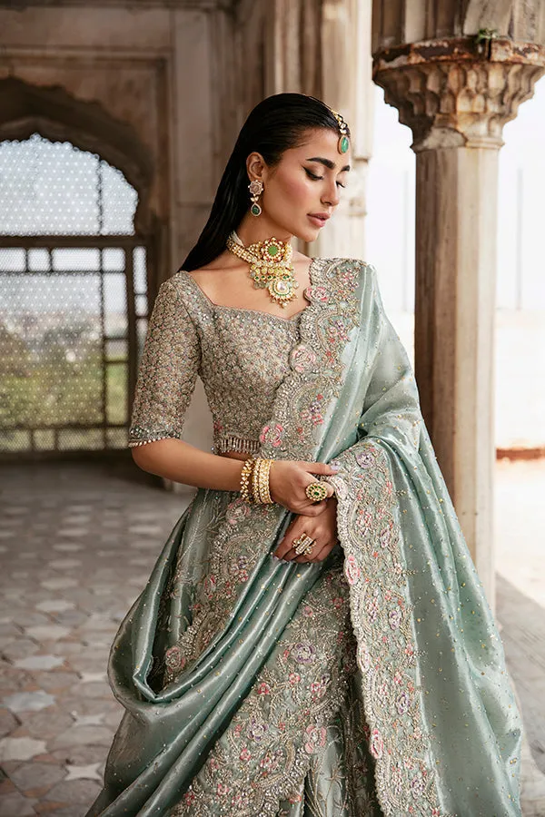 Walima Dress in Bridal Lehenga Choli Dupatta Style