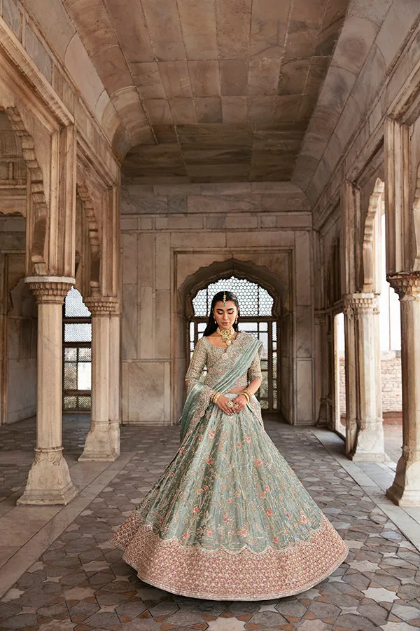 Walima Dress in Bridal Lehenga Choli Dupatta Style