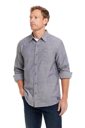 Weatherproof Vintage Winter Oxford Button Down Shirt for Men in Meteorite | F2485808GK-METEORITE