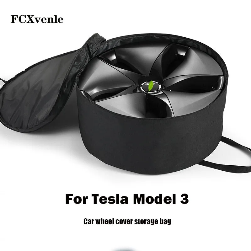 Wheel Hub Cover Storage Bag for Tesla Model 3