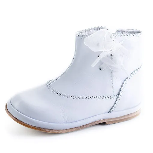 White Leather Boot