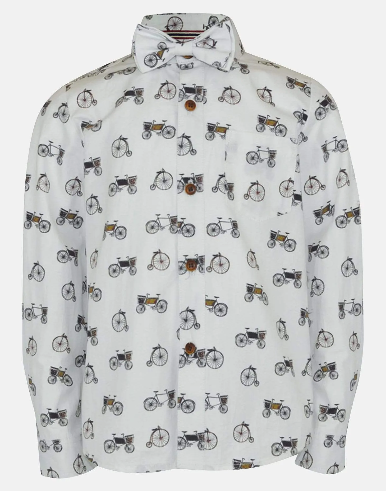 William: Bike print shirt & bowtie