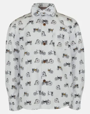 William: Bike print shirt & bowtie