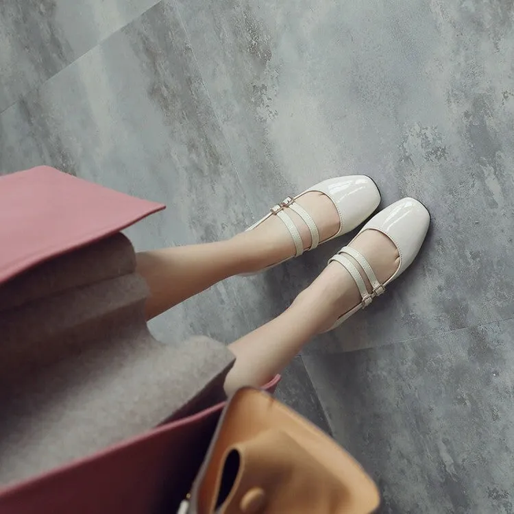 Women's Ankle Strap Mary Jane Block Heel Sandals