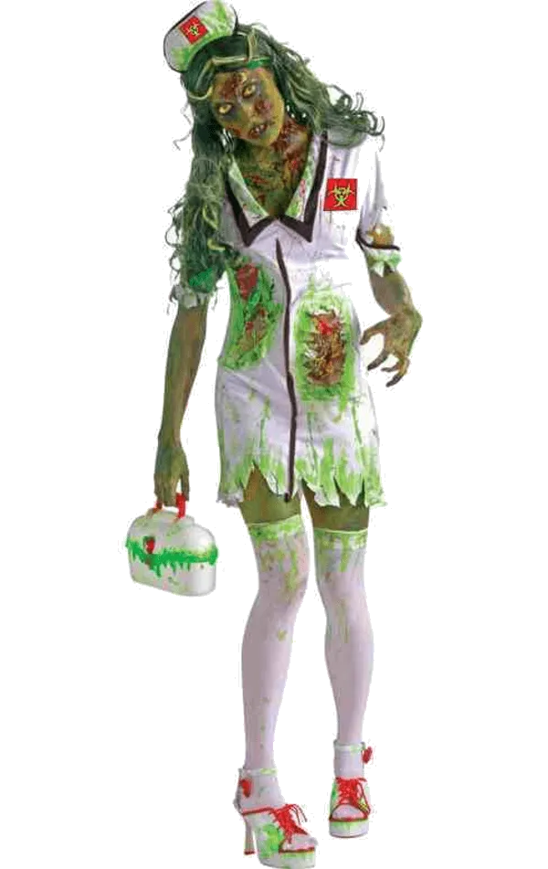 Womens Biohazard Zombie Nurse Costume