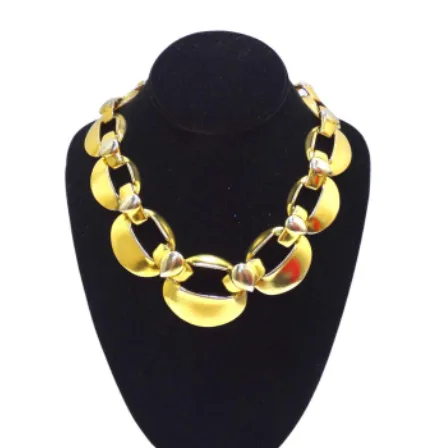 Yves Saint Laurent Runway Chunky Gold Link Necklace