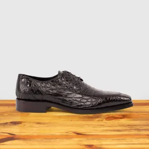 Zucco Calzoleria Toscana Men's Nile Crocodile Lace-Up
